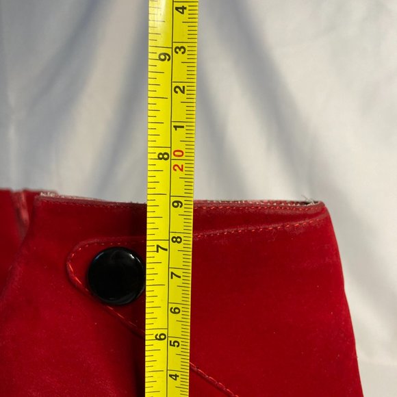 Stunning Charlotte Russe High Heel Platform Ankle Boots Size 6 Red - Picture 10 of 11